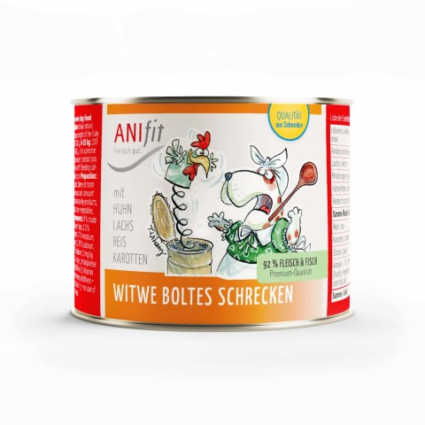 Hund Nassfutter Witwe Boltes Schrecken 200g 6 Stück -1- Anifit